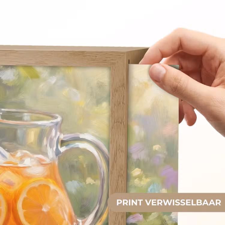 Drank - Citroen - Zomer - Tuin - Geel Light Box met batterij (Wandlamp) middel -USP_websiteprintNL