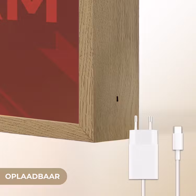 Dream - 3D - Rood - Roze Light Box met batterij (Wandlamp) middel -USP_websiteoplaadbaarNL