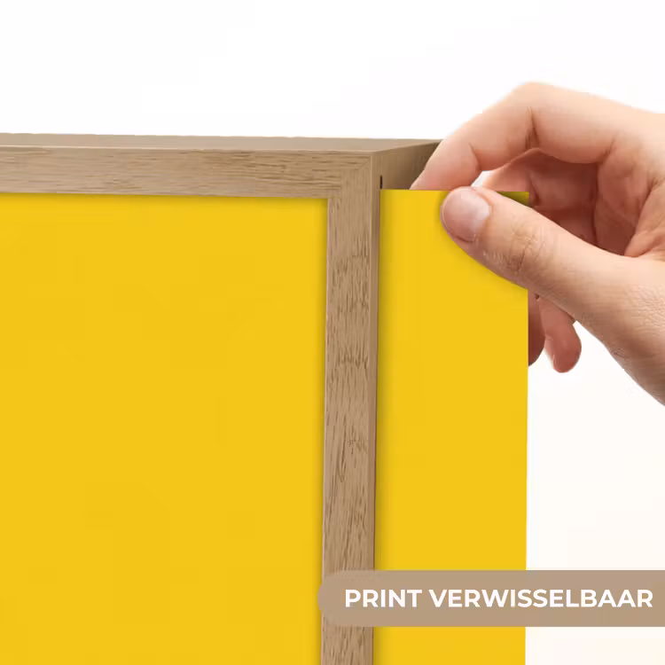 Dream big - Geel - Grafisch Light Box met batterij (Wandlamp) middel -USP_websiteprintNL