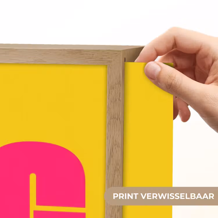 Dream big - Geel - Roze Light Box met batterij (Wandlamp) middel -USP_websiteprintNL