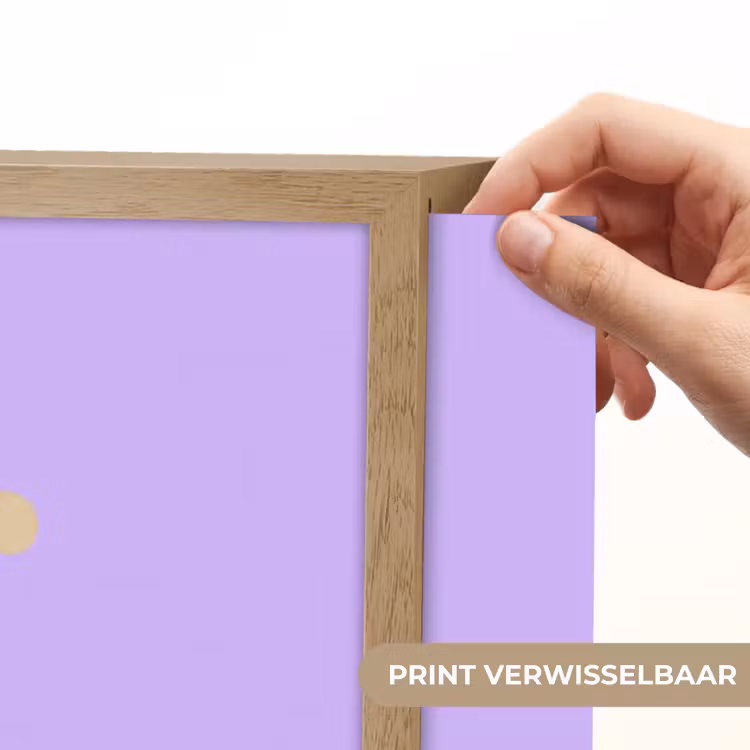 Dream - Paars - Typografisch Light Box met batterij (Wandlamp) middel -USP_websiteprintNL