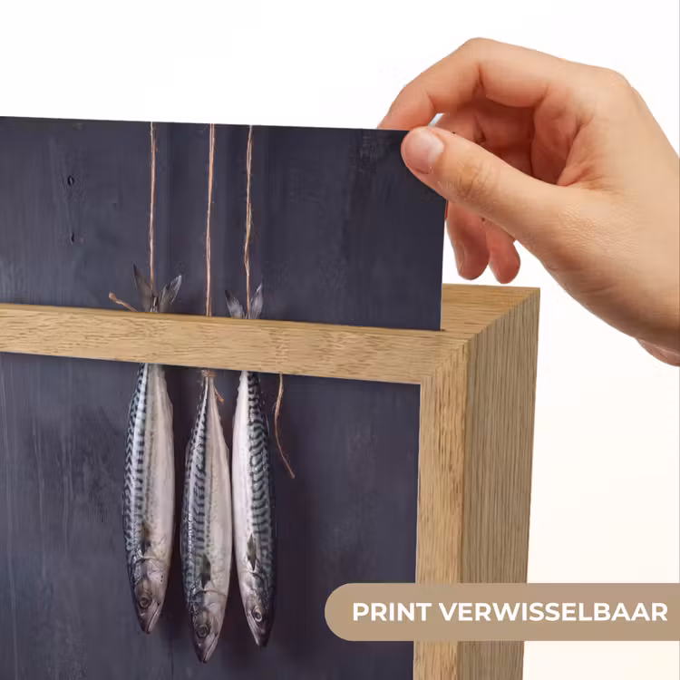 Lightbox - Wandlamp - Drie vissen - Touw - Drie vissen - Touw Light Box met kabel (Wandlamp) klein