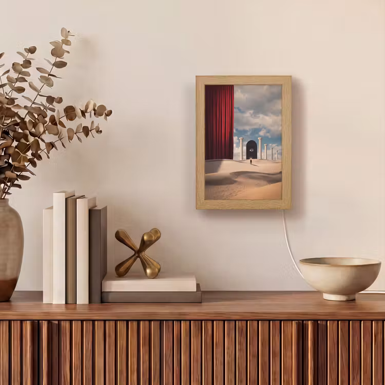 Lightbox - Wandlamp - Droom - Woestijn - Oog - Droom - Woestijn - Oog Light Box met kabel (Wandlamp) klein