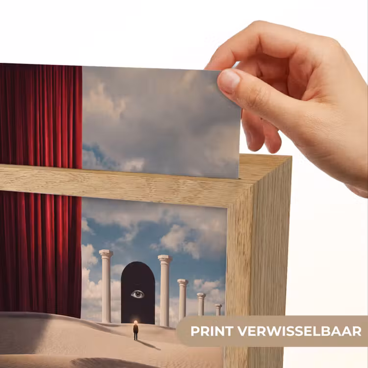 Lightbox - Wandlamp - Droom - Woestijn - Oog - Droom - Woestijn - Oog Light Box met kabel (Wandlamp) klein