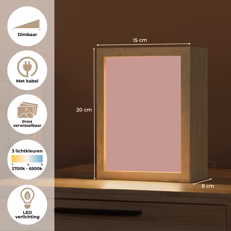 Dusty - Rose - Roze Light Box met kabel (Wandlamp) klein 929 -USP_websiteoverzichtNL