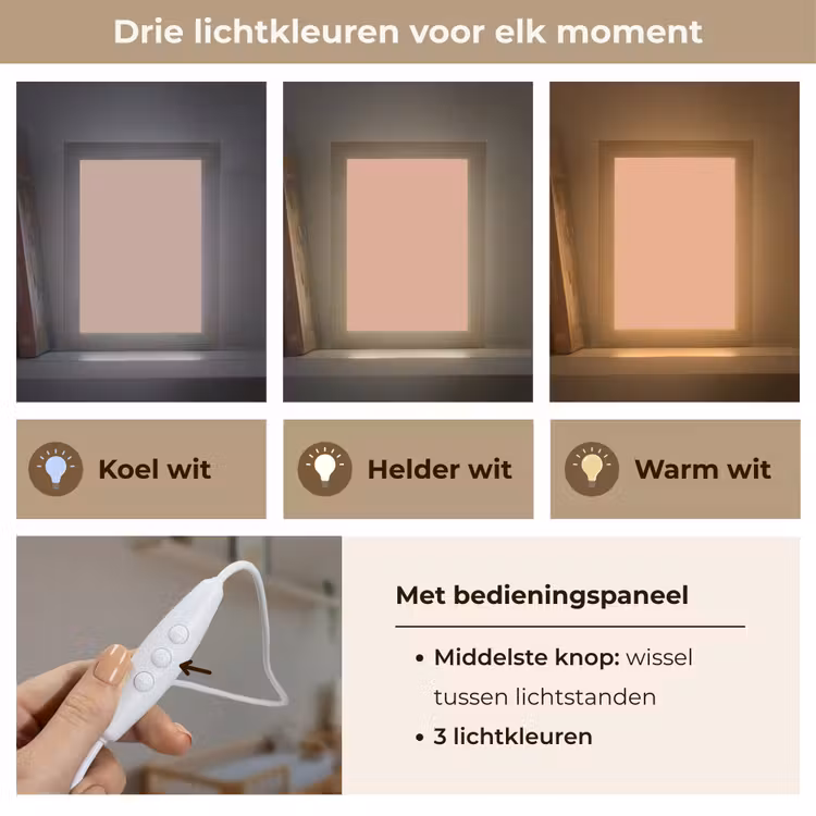 Dusty - Rose - Roze Light Box met kabel (Wandlamp) klein 929 -USP_lichtkleurNL