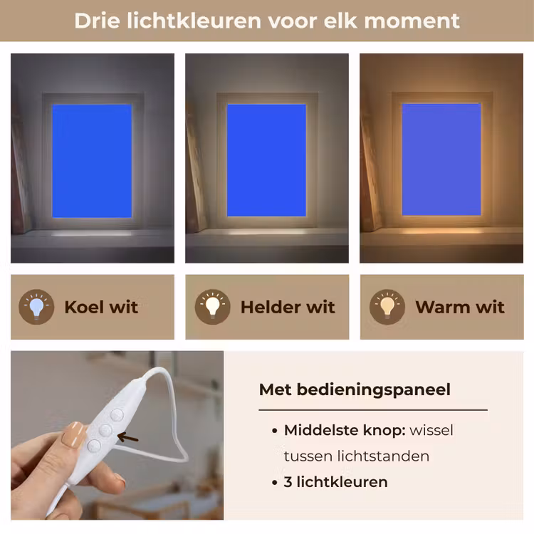 Electric - Blue - Blauw Light Box met kabel (Wandlamp) klein 929 -USP_lichtkleurNL