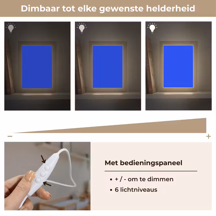 Electric - Blue - Blauw Light Box met kabel (Wandlamp) klein 929 -USP_dimbaarNL