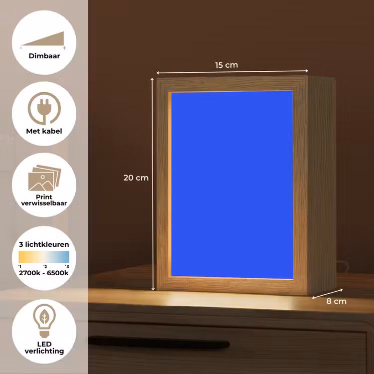Electric - Blue - Blauw Light Box met kabel (Wandlamp) klein 929 -USP_websiteoverzichtNL