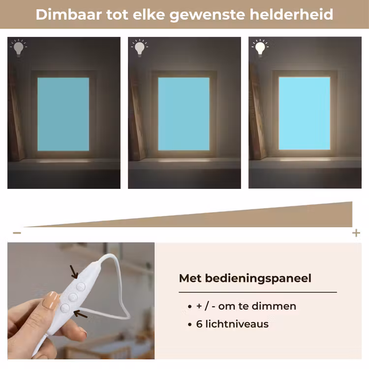 Electric - Cyan - Blauw Light Box met kabel (Wandlamp) klein 929 -USP_dimbaarNL