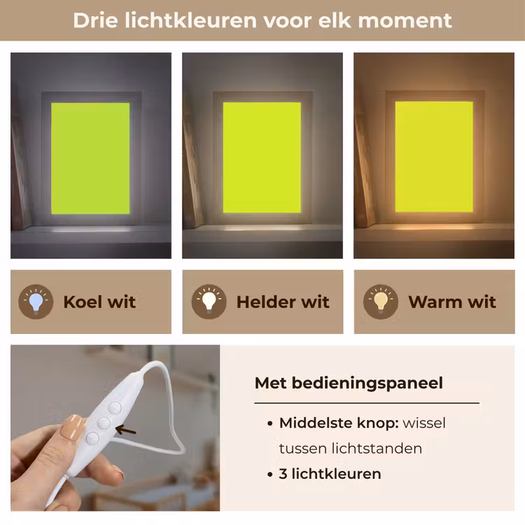 Electric - Lemon - Geel Light Box met kabel (Wandlamp) klein 929 -USP_lichtkleurNL