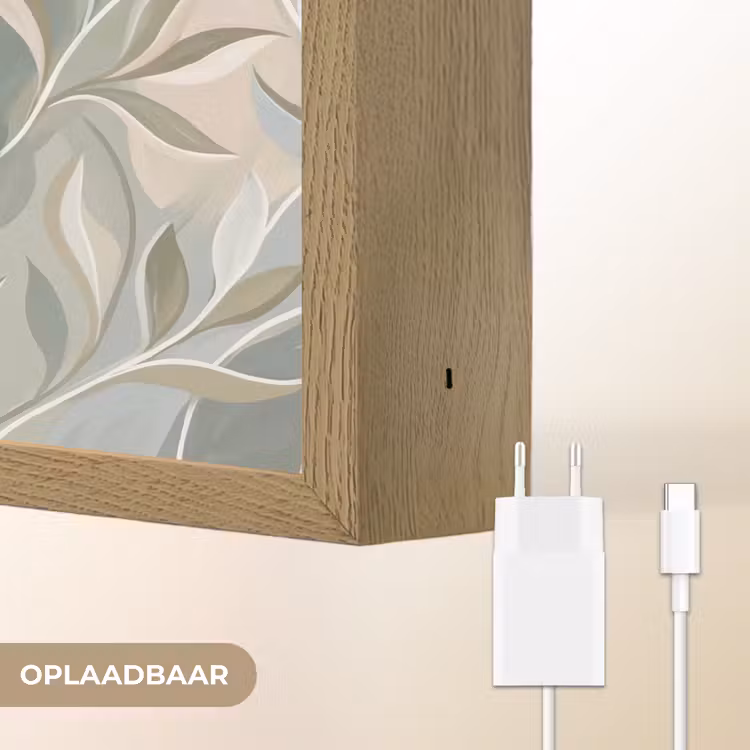 Elegant - Romantiek - Roze Light Box met batterij (Wandlamp) middel -USP_websiteoplaadbaarNL