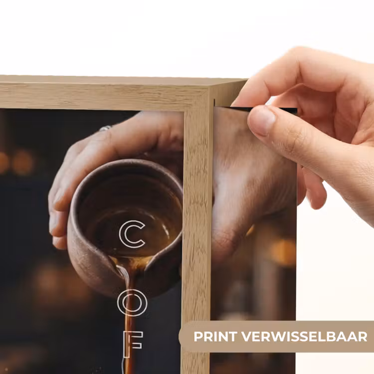 Espresso - Melk - Café Light Box met batterij (Wandlamp) middel -USP_websiteprintNL