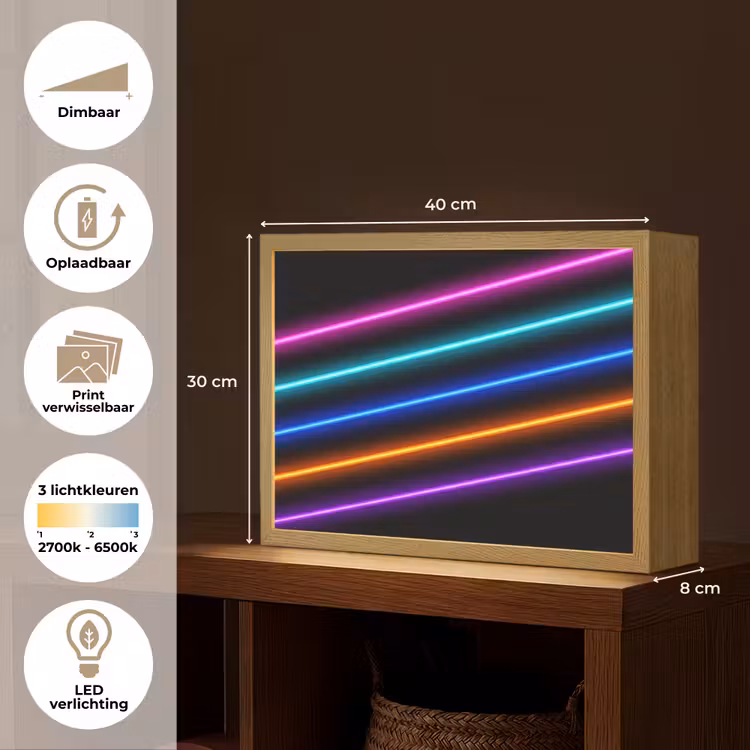 Esthetiek - Retro - Neon Light Box met batterij (Wandlamp) middel -USP_websiteoverzichtNL