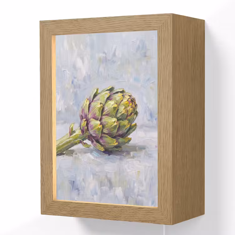 Lightbox - Wandlamp - Eten - Artisjok - Modern - Eten - Artisjok - Modern Light Box met kabel (Wandlamp) klein