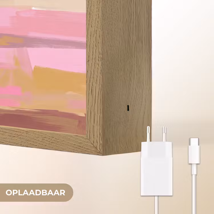 Eten - Brood - Olijfolie - Abstract - Keuken Light Box met batterij (Wandlamp) middel -USP_websiteoplaadbaarNL