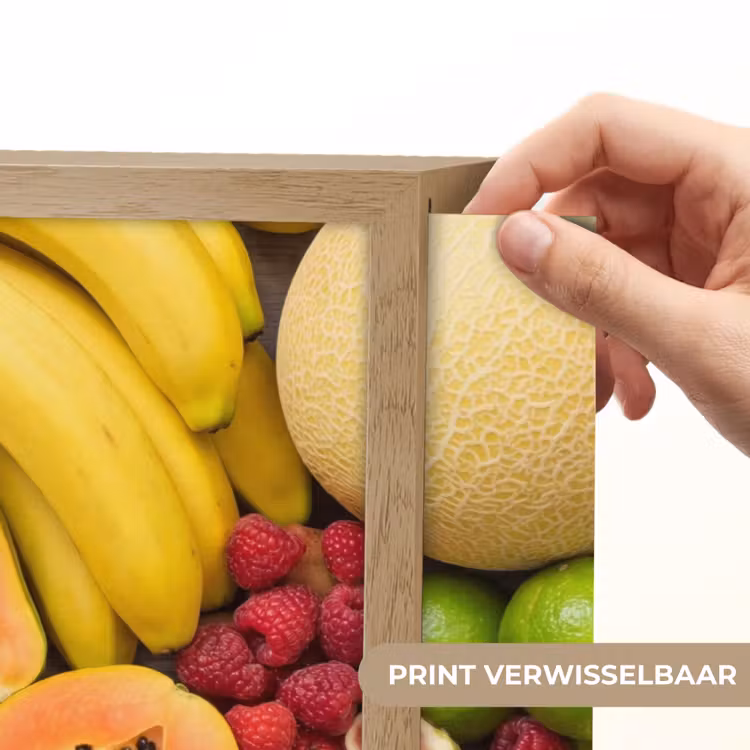 Eten - Fruit - Groenten - Vers - Kleurrijk Light Box met batterij (Wandlamp) middel -USP_websiteprintNL