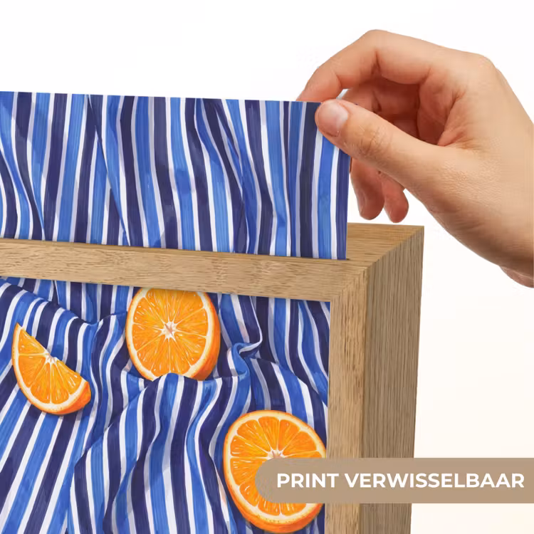Lightbox - Wandlamp - Eten - Fruit - Oranje - Eten - Fruit - Oranje Light Box met kabel (Wandlamp) klein