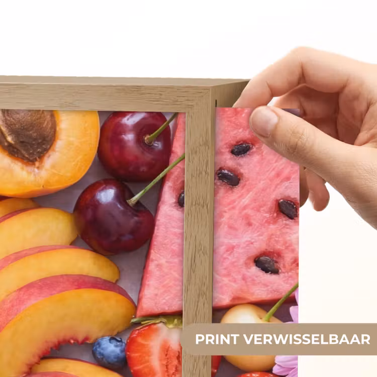 Eten - Fruit - Zomer - Kleurrijk Light Box met batterij (Wandlamp) middel -USP_websiteprintNL