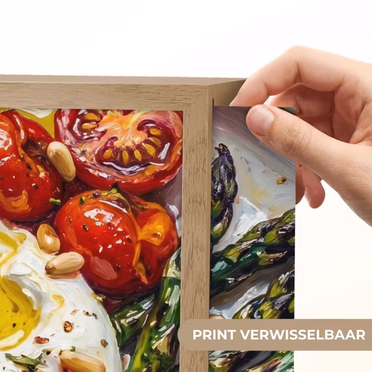 Eten - Groenten - Kaas - Modern - Vers Light Box met batterij (Wandlamp) middel -USP_websiteprintNL