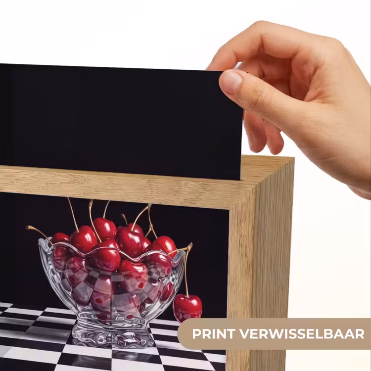 Lightbox - Wandlamp - Eten - Kersen - Rood - Eten - Kersen - Rood Light Box met kabel (Wandlamp) klein