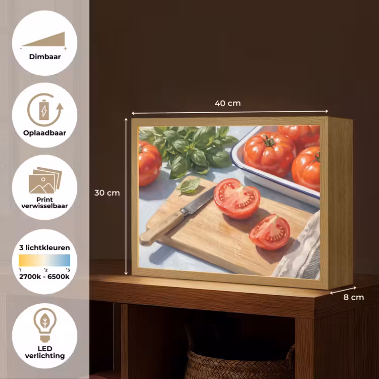 Eten - Keuken - Ingrediënten - Stillleven - Rood Light Box met batterij (Wandlamp) middel -USP_websiteoverzichtNL