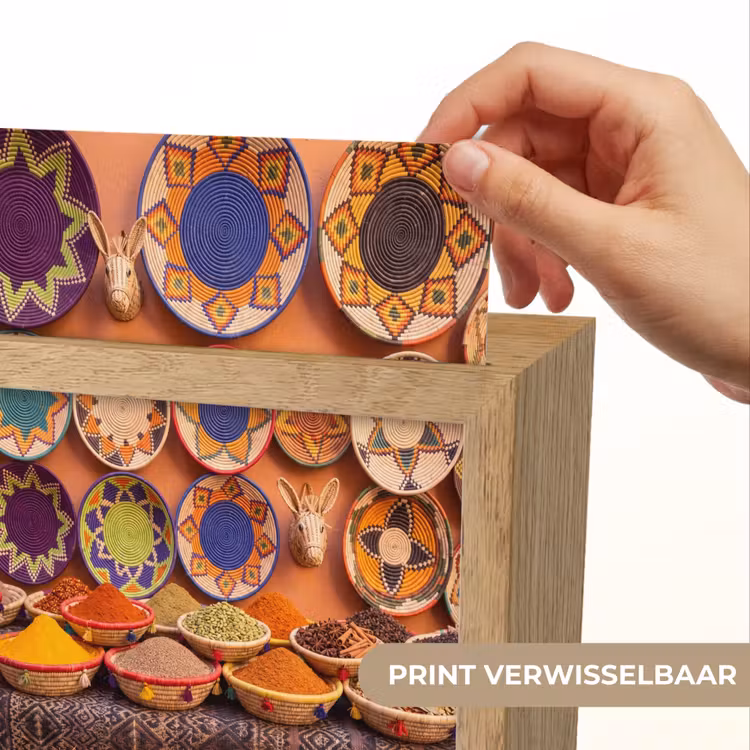 Lightbox - Wandlamp - Eten - Kleurrijk - Cultuur - Eten - Kleurrijk - Cultuur Light Box met kabel (Wandlamp) klein