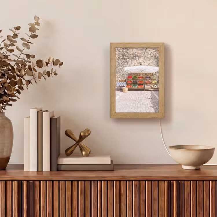 Lightbox - Wandlamp - Eten - Markt - Vers - Eten - Markt - Vers Light Box met kabel (Wandlamp) klein