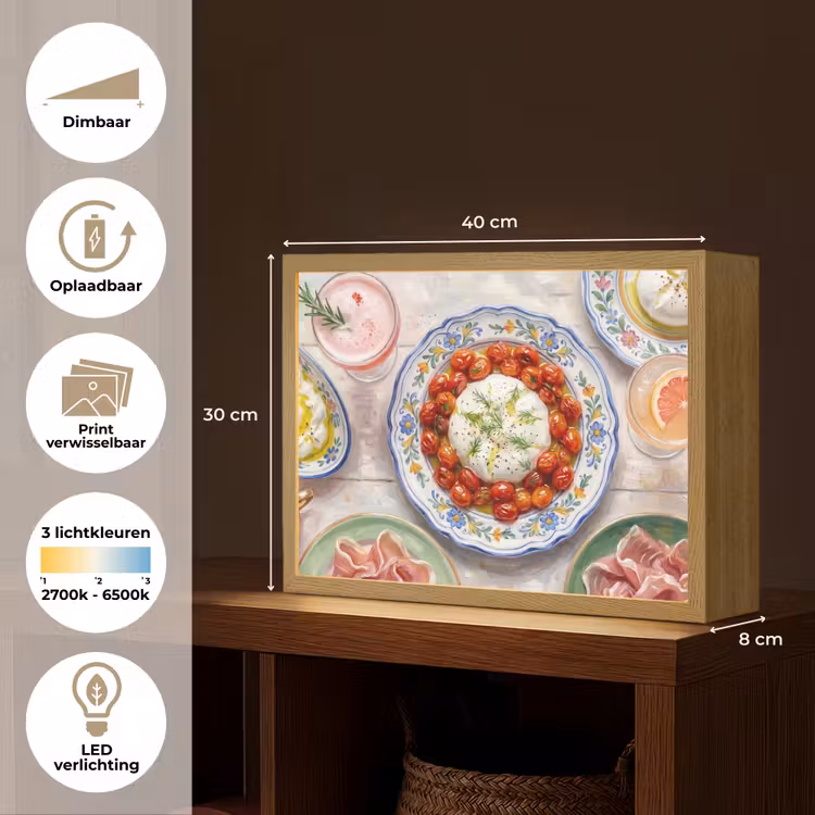 Eten - Tafel - Divers - Modern Light Box met batterij (Wandlamp) middel -USP_websiteoverzichtNL