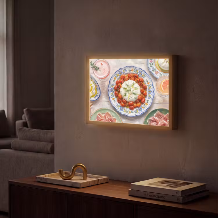 Eten - Tafel - Divers - Modern Light Box met batterij (Wandlamp) middel -sfeer1