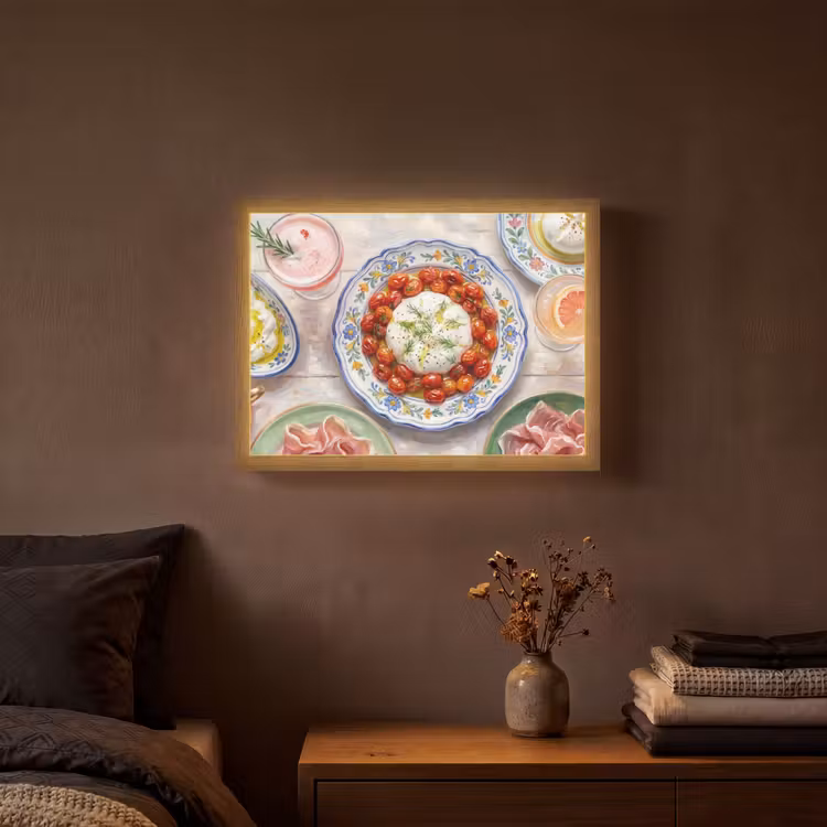 Eten - Tafel - Divers - Modern Light Box met batterij (Wandlamp) middel -sfeer4