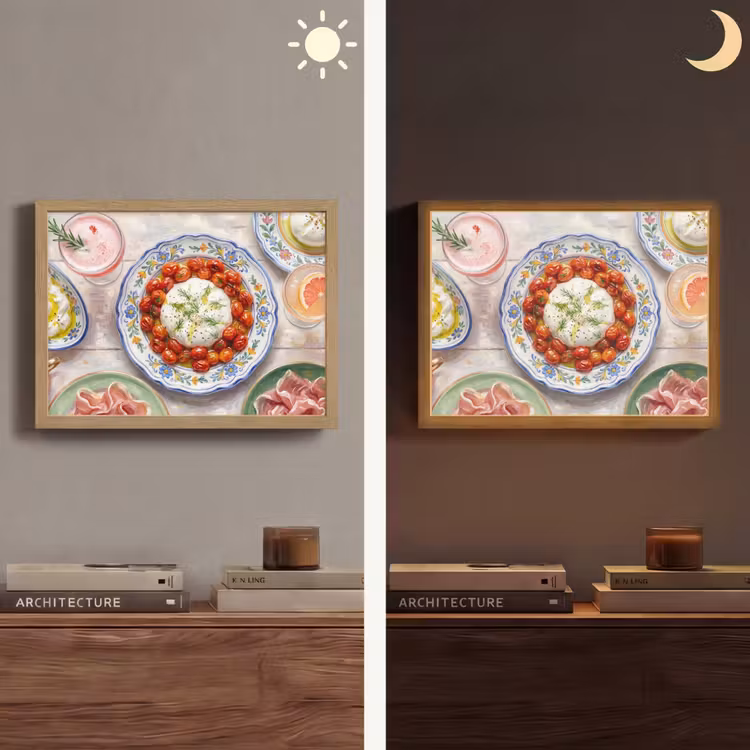 Eten - Tafel - Divers - Modern Light Box met batterij (Wandlamp) middel -sfeer3