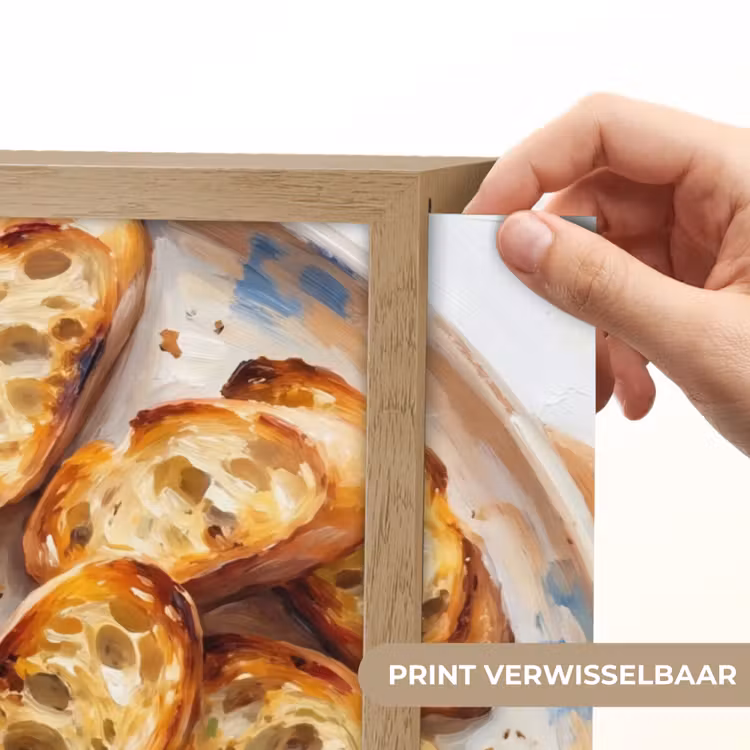 Eten - Tomaat - Brood - Kleurrijk - Keuken Light Box met batterij (Wandlamp) middel -USP_websiteprintNL