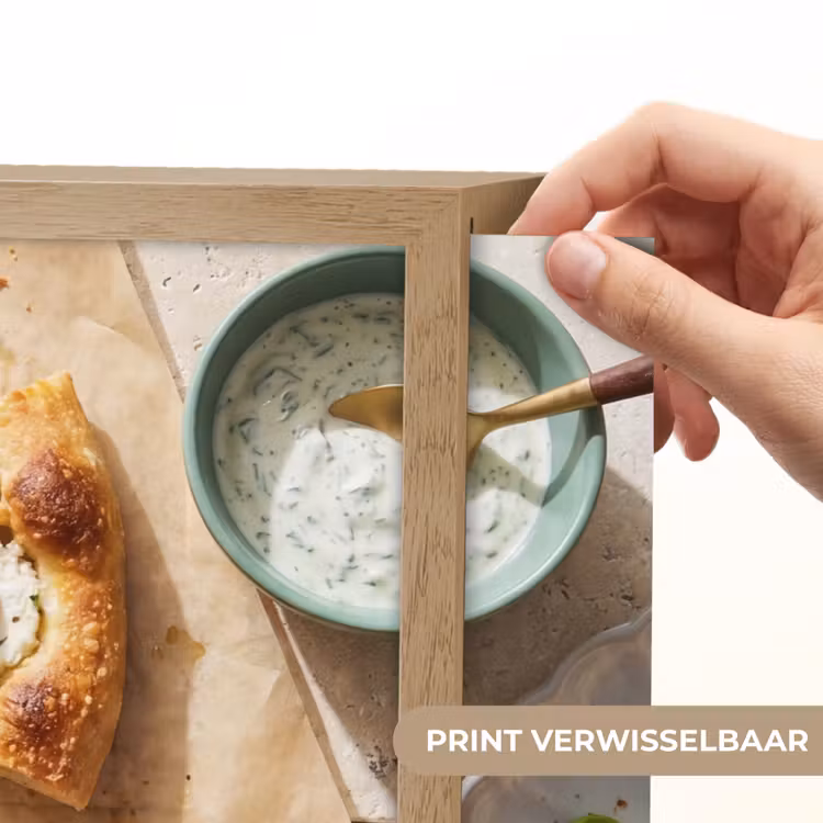 Eten - Tomaten - Basilicum - Maaltijd - Vers Light Box met batterij (Wandlamp) middel -USP_websiteprintNL