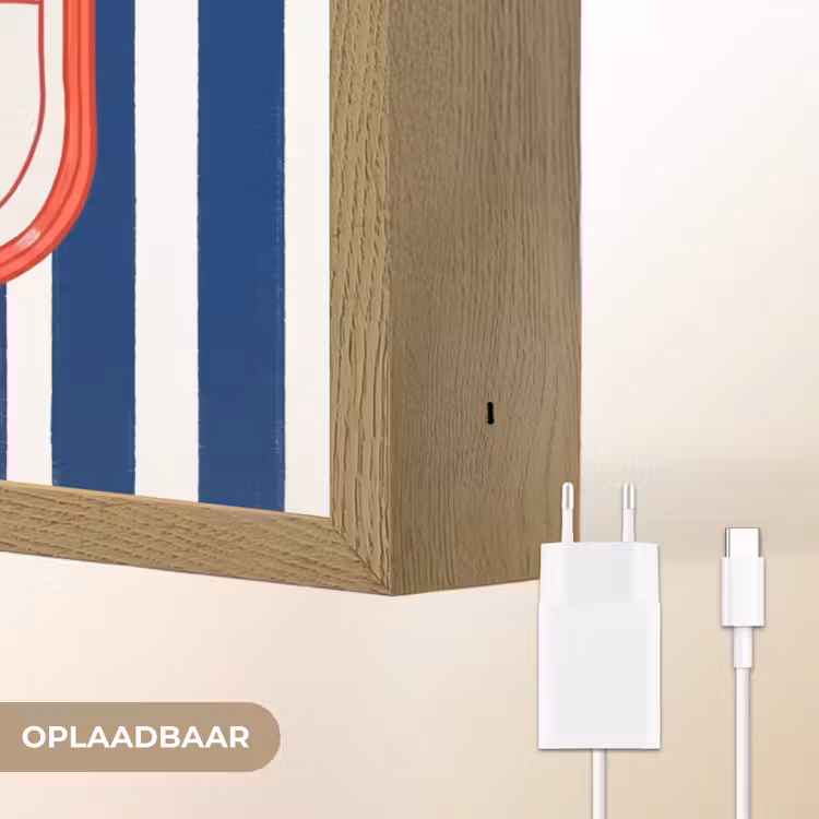 Eten - Vis - Blik - Illustratie - Rood Light Box met batterij (Wandlamp) middel -USP_websiteoplaadbaarNL