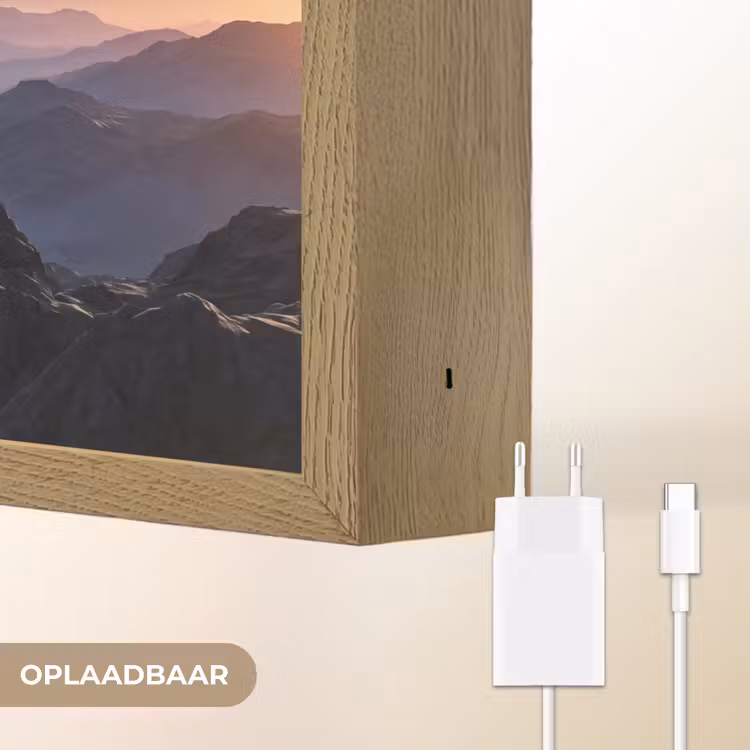 Fantasy - Kosmos - Landschap Light Box met batterij (Wandlamp) middel -USP_websiteoplaadbaarNL