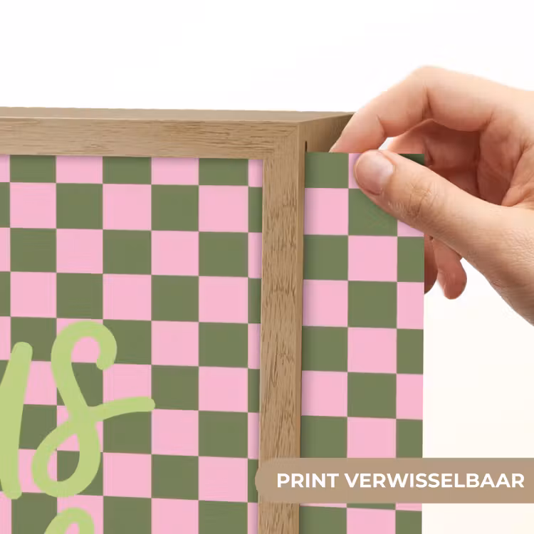 Focus - Vakken - Roze Light Box met batterij (Wandlamp) middel -USP_websiteprintNL