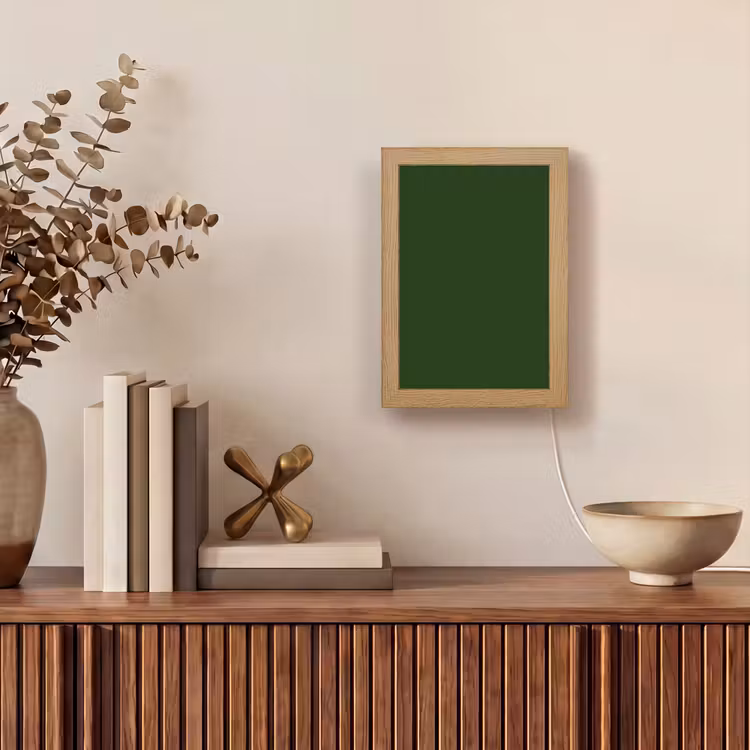 Forest - Green - Groen Light Box met kabel (Wandlamp) klein 929 -sfeer2