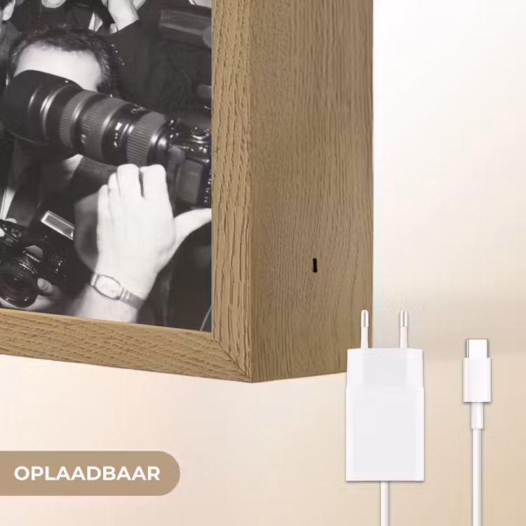 Fotografen - Menigte - Flitsers - Journalistiek Light Box met batterij (Wandlamp) middel -USP_websiteoplaadbaarNL