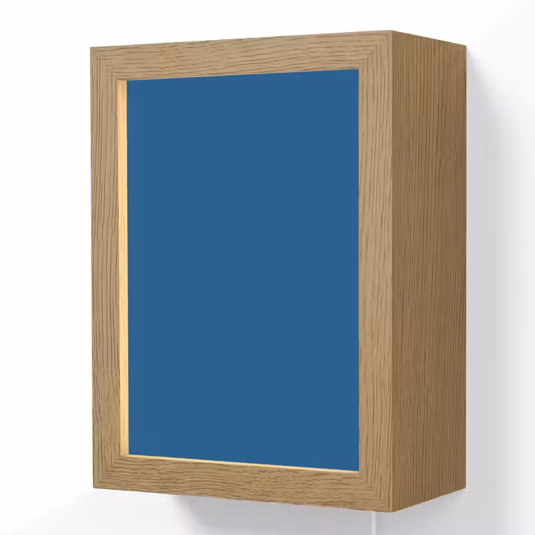 Free - Groove - Blauw Light Box met kabel (Wandlamp) klein 929 -3d