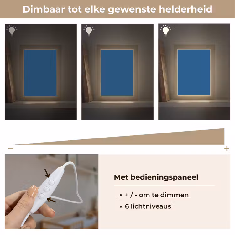 Free - Groove - Blauw Light Box met kabel (Wandlamp) klein 929 -USP_dimbaarNL