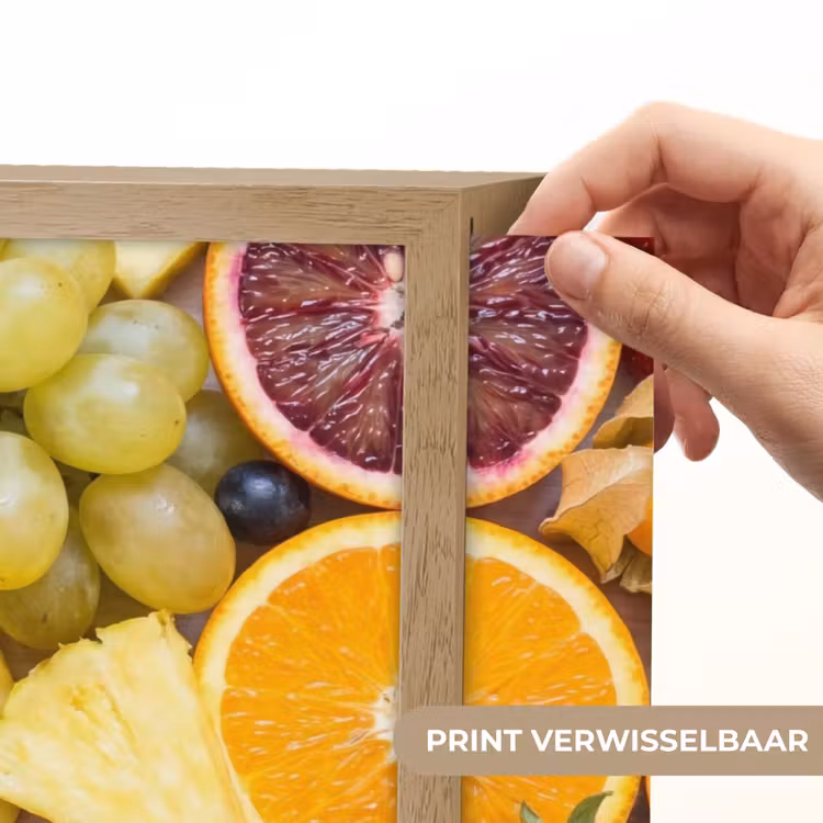 Fruit - Assortiment - Kleurrijk - Gezondheid Light Box met batterij (Wandlamp) middel -USP_websiteprintNL