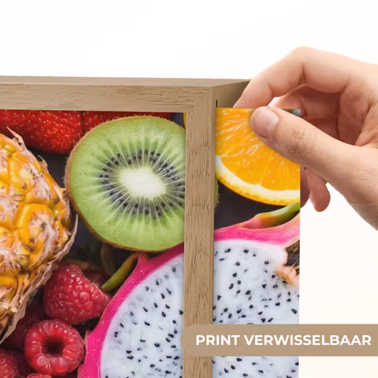 Fruit - Assortiment - Vers - Gezond - Kleurrijk Light Box met batterij (Wandlamp) middel -USP_websiteprintNL
