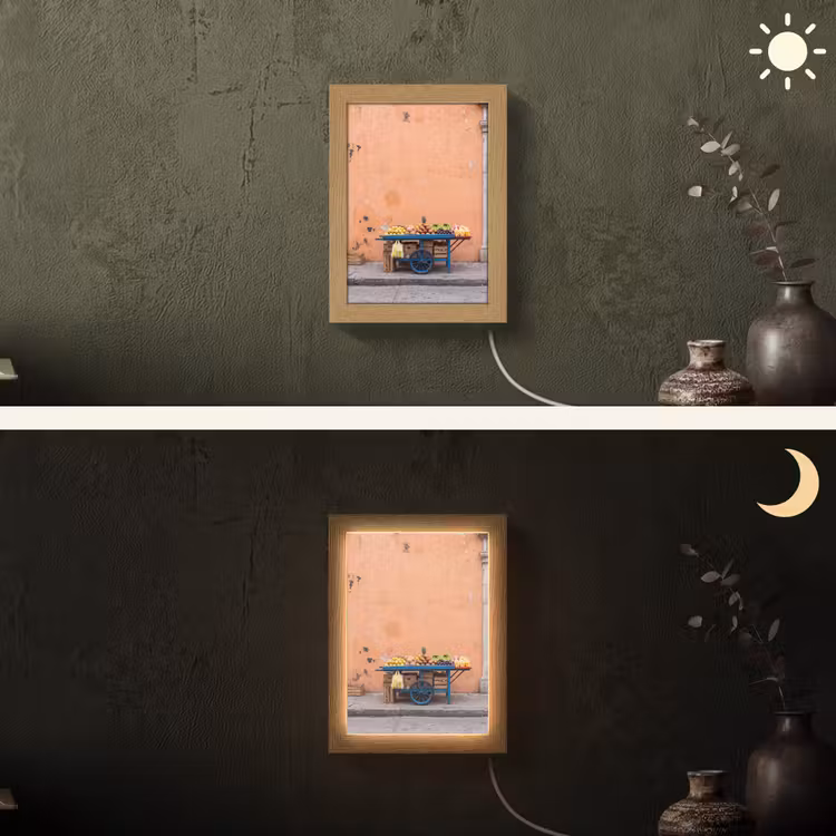 Lightbox - Wandlamp - Fruit - Kar - Straat - Fruit - Kar - Straat Light Box met kabel (Wandlamp) klein