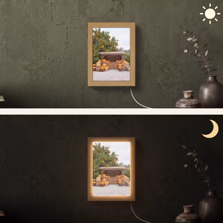Lightbox - Wandlamp - Fruit - Markt - Landelijk - Fruit - Markt - Landelijk Light Box met kabel (Wandlamp) klein