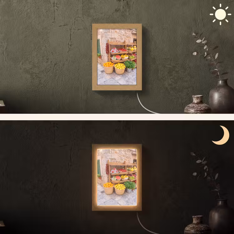 Lightbox - Wandlamp - Fruit - Markt - Vers - Fruit - Markt - Vers Light Box met kabel (Wandlamp) klein