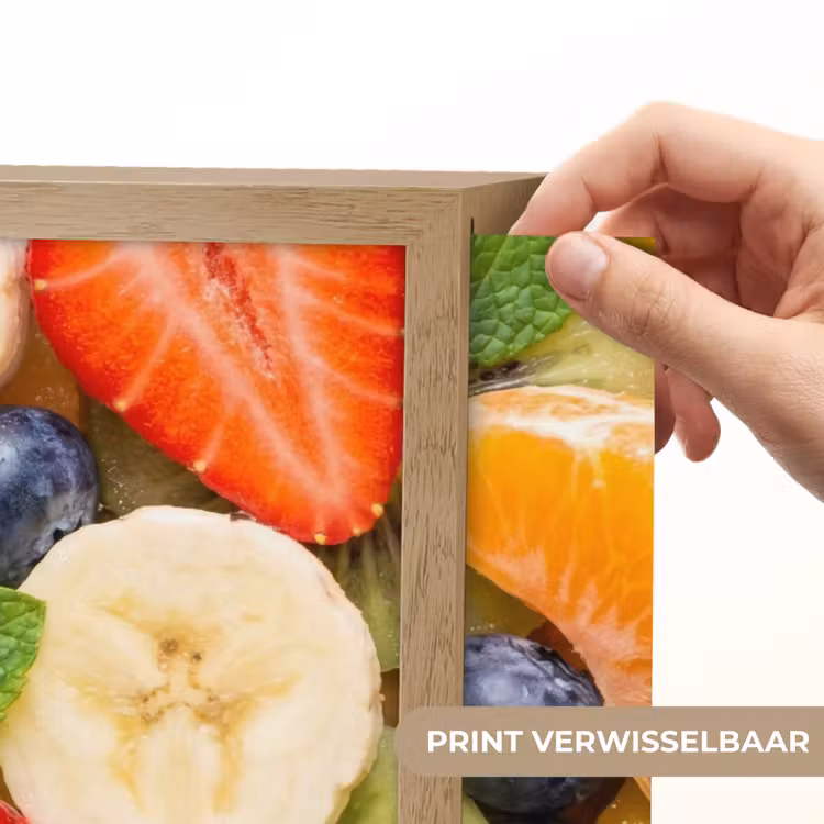 Fruit - Plakjes - Eten - Kleurrijk Light Box met batterij (Wandlamp) middel -USP_websiteprintNL