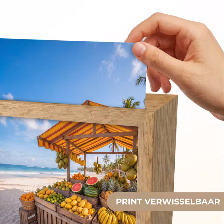 Lightbox - Wandlamp - Fruit - Strand - Tropisch - Fruit - Strand - Tropisch Light Box met kabel (Wandlamp) klein