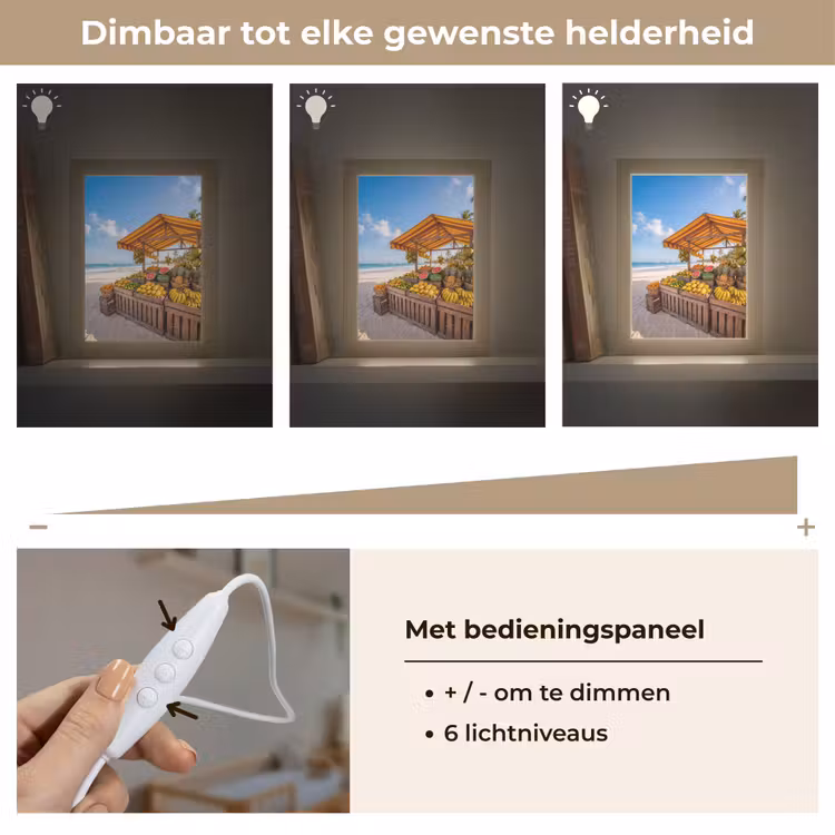 Lightbox - Wandlamp - Fruit - Strand - Tropisch - Fruit - Strand - Tropisch Light Box met kabel (Wandlamp) klein