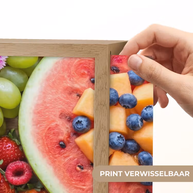 Fruit - Vers - Variatie - Eten - Kleurrijk Light Box met batterij (Wandlamp) middel -USP_websiteprintNL